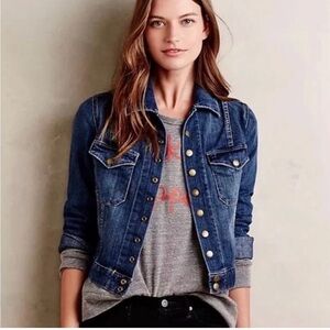 Current/Elliott Dark Blue Jean Jacket Size 3 NWOT
